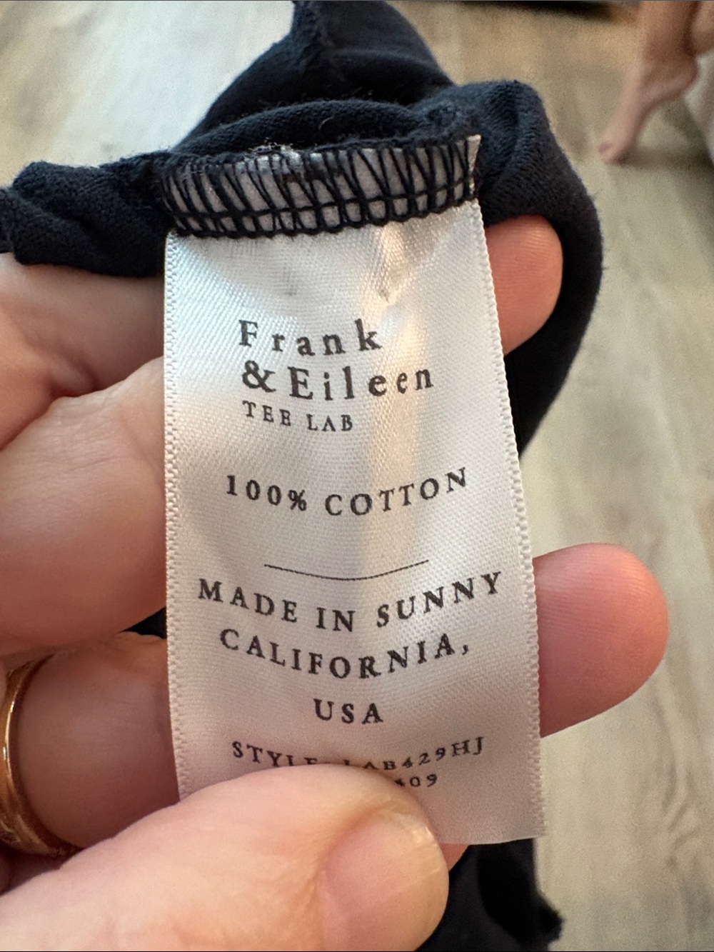 Frank & Eileen Emma Popover Henley Maxi Dress Medium Black Cotton minimalist - Picture 6 of 6
